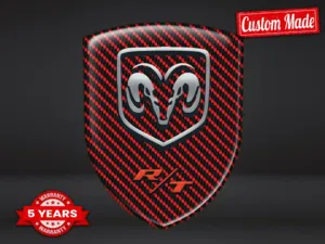 Dodge Autocollants silicone Qualité Premium Badges Dôme Course